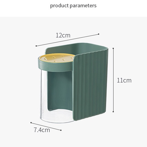 Giá Đỡ Bàn Chải Đánh Răng Từ Tính Trong Suốt Tiện Dụng