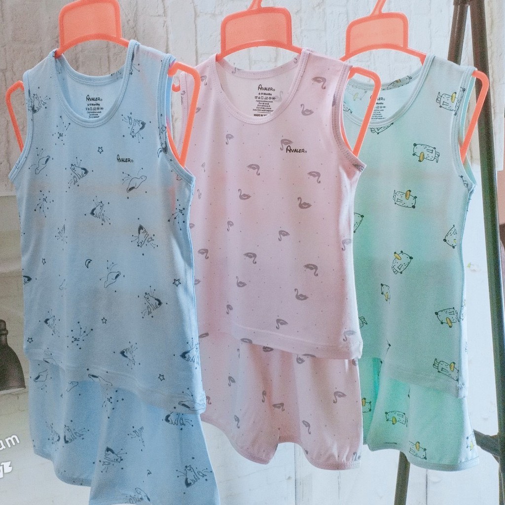AVALER - Bộ ba lỗ sợi tre hoạ tiết (6-36 tháng)