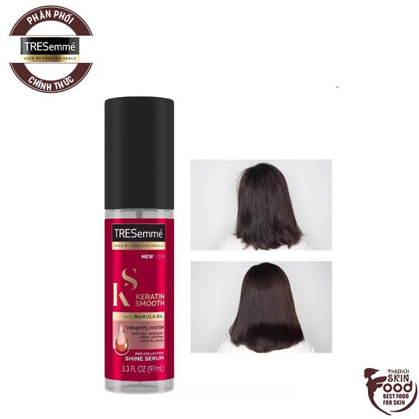 Tinh Chất Dưỡng Tóc Vào Nếp Bóng Mượt TRESemmé Professional Keratin Smooth Shine Serum 97ml