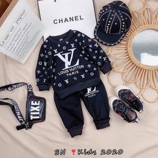 Bộ lv nỉ da cá bé trai