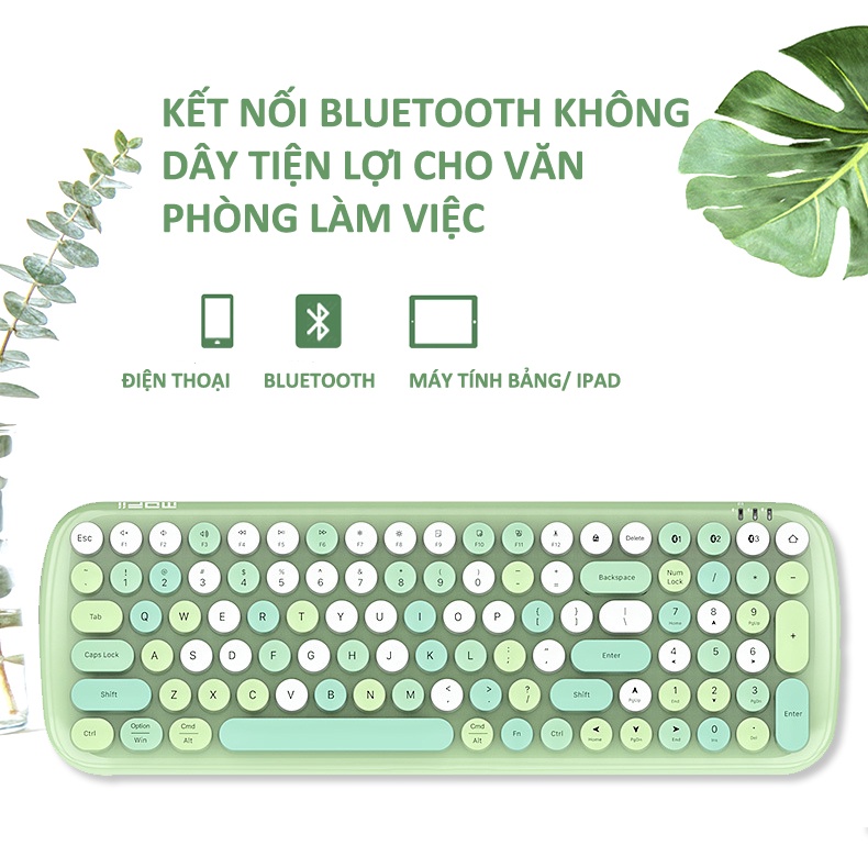 Bàn phím không dây kết nối Bluetooth Mofii Candy nút tròn siêu êm gõ không gây ra tiếng ồn