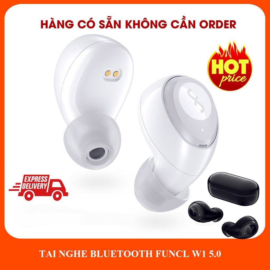 Tai Nghe Bluetooth 5.0 True Wireless Funcl W1 - Cảm Ứng Một Chạm