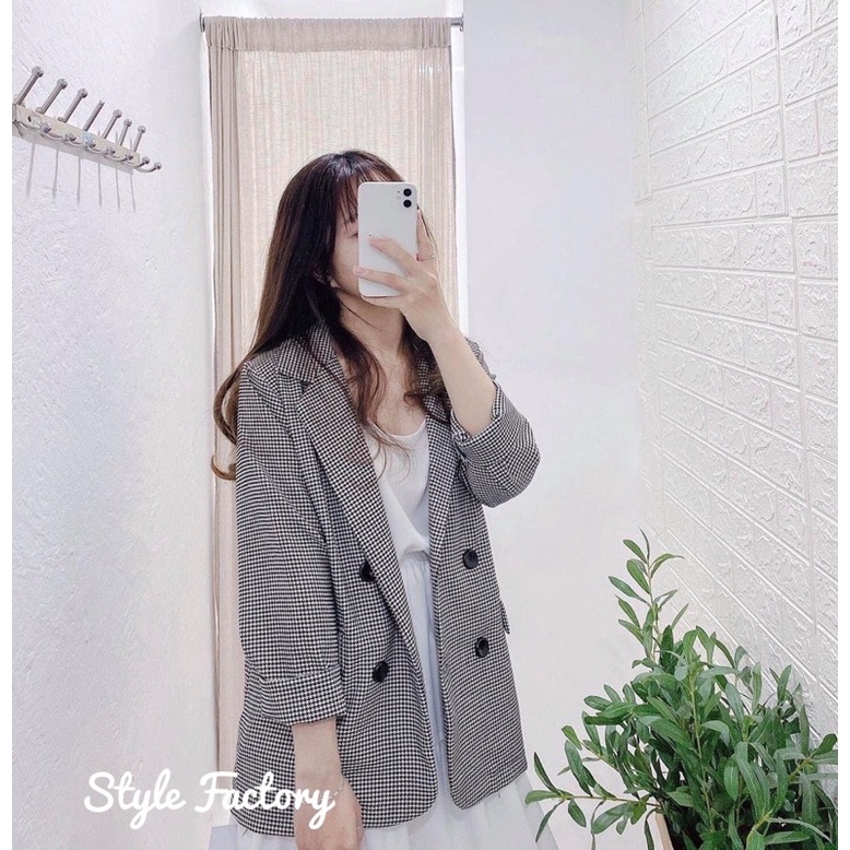 Áo blazer kẻ