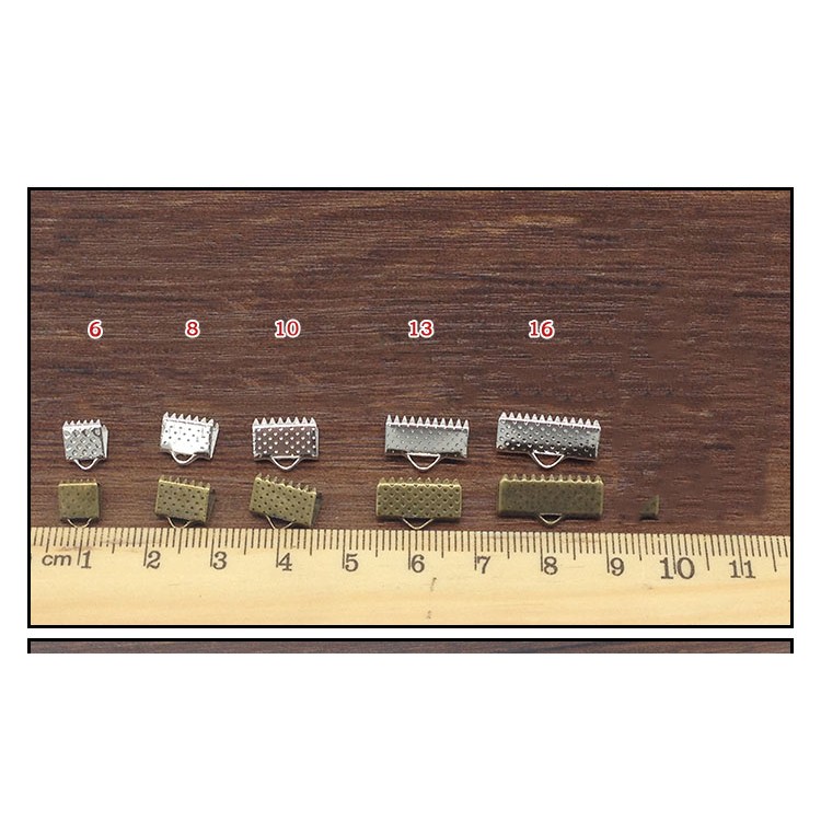 ZX1023IR - Kẹp 2 lá Trắng 6mm - 50 gram/bịch