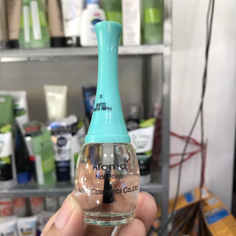 Nước sơn bóng Aroma loại tốt trắng trong Aroma Nail Polish 12ml
