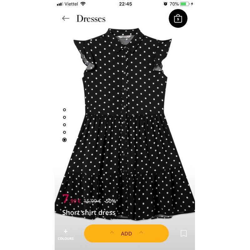 Váy ba lỗ babydoll Stradivarius