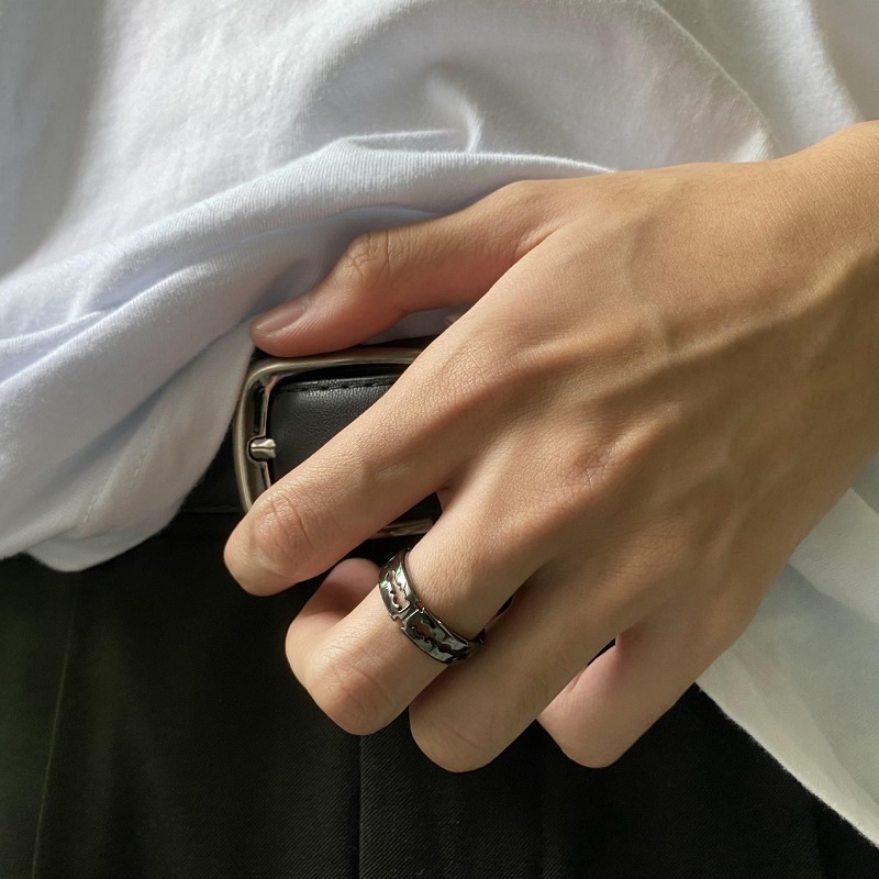 Nhẫn Thiết Kế Theo Phong Cách Hip Hop Đường Phố Cá Tính Thời Trang