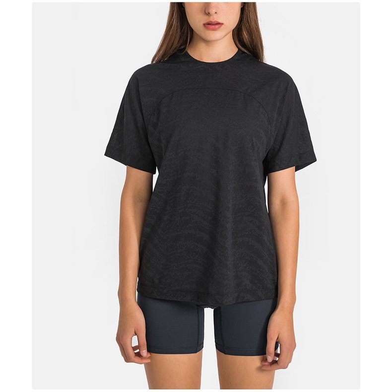 Áo tập thể thao ngắn tay All Yours Boyfriend Tee *Veil - Áo phông cộc tay thể thao Lulu không logo