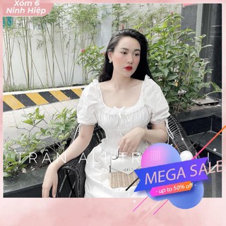 Váy Công Chúa Lolita Tay Bồng Phối Ren