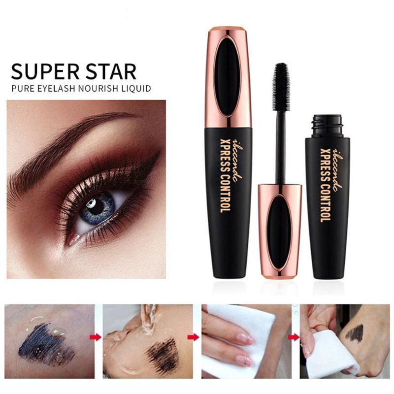 [Hàng mới về] Mascara sợi tơ 4D màu đen làm dài và cong mi 10MK chống thấm nước lâu trôi