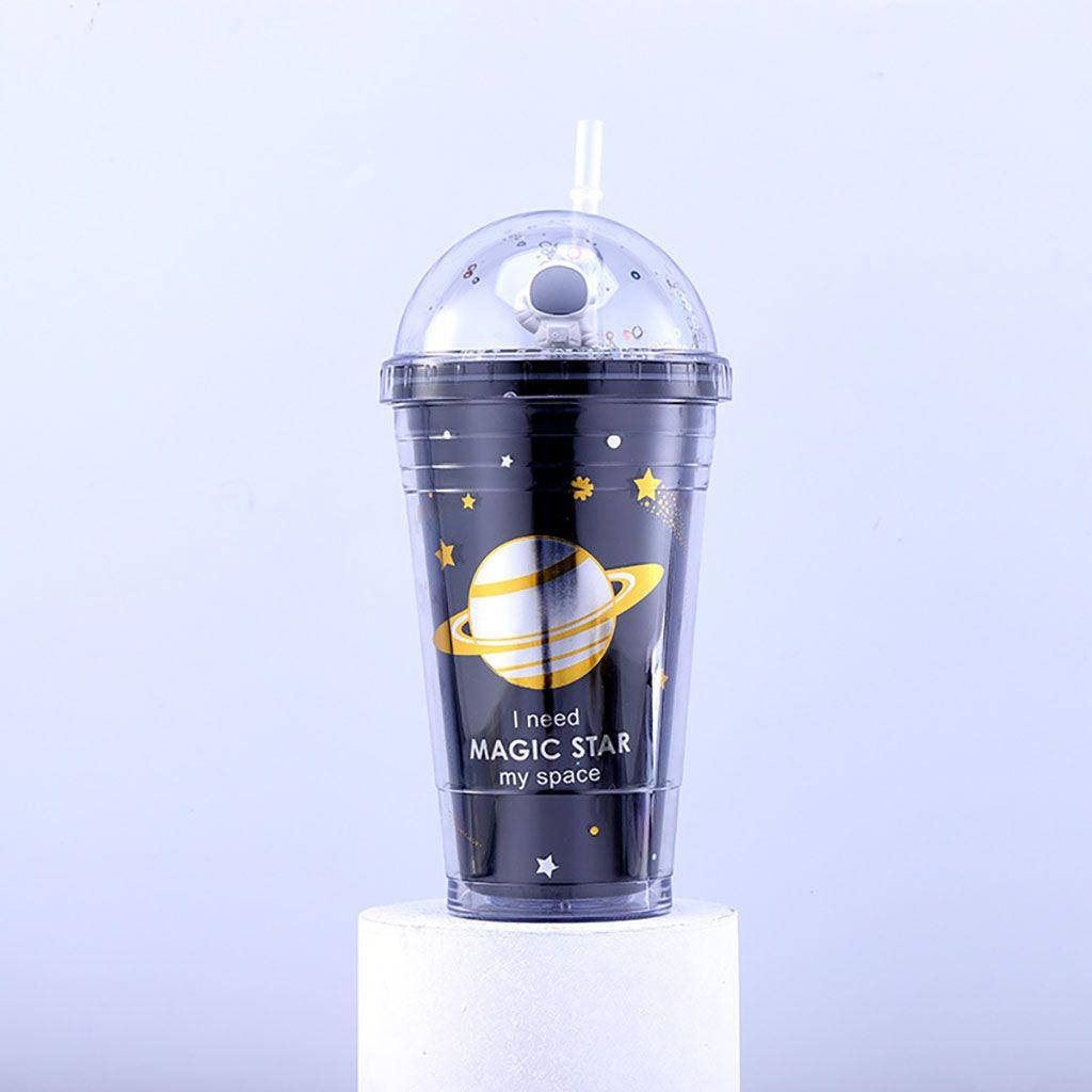1 Bình Nước Hai Lớp Không BPA Chủ Đề Phi Hành Gia Sáng Tạo Cho Trẻ Em