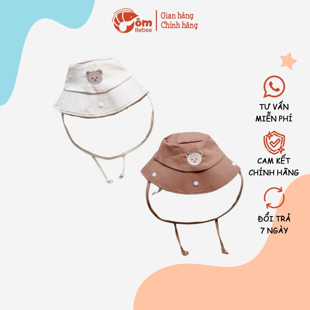 Mũ vành chắn giọt bắn cho bé Mochee , nón vành chắn giọt bắn trẻ em - Tôm bebee TB144