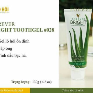 Combo 7 kem đánh răng FOREVER BRIGHIT lô hội (130g/tuýp)