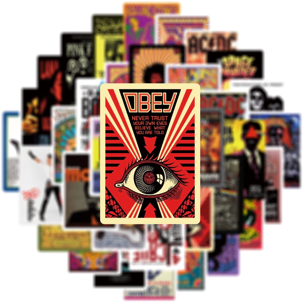 Set 50/25/10 Sticker Graffiti Dán Trang Trí Đa Năng