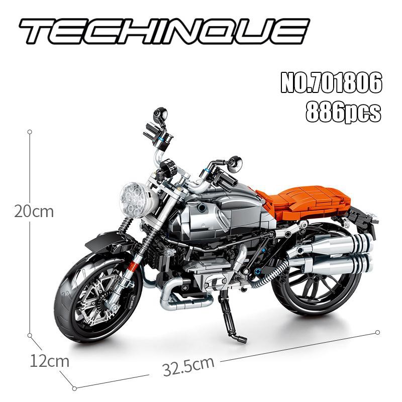 （CÓ SẴN）Đồ chơi lắp ráp mô hinh TECHINIC sembo 701806 mô hình xe moto Small Motorcycle Blocks mẫu mới nhất