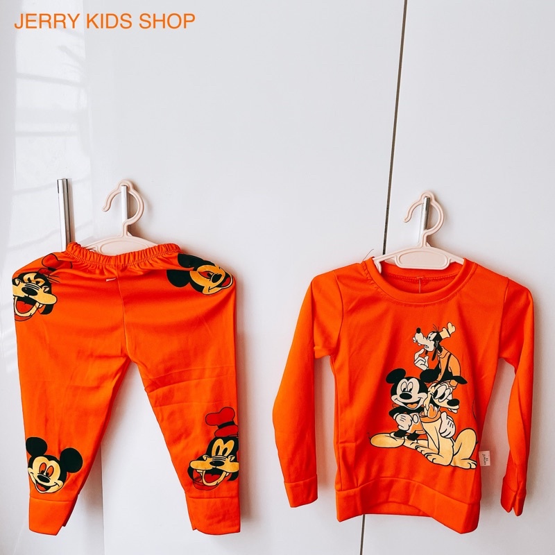BỘ ĐỒ DÀI TAY THU ĐÔNG CHO BÉ TRAI-GÁI IN HÌNH MICKEY CỰC YÊU JERRY KIDS SHOP
