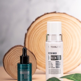 MẪU MỚI combo trị mụn trắng da thải độc detox blanc