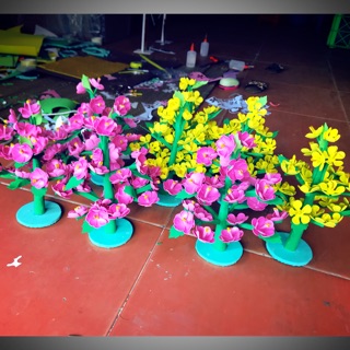 Cây hoa mai đào ( đồ dùng mầm non)