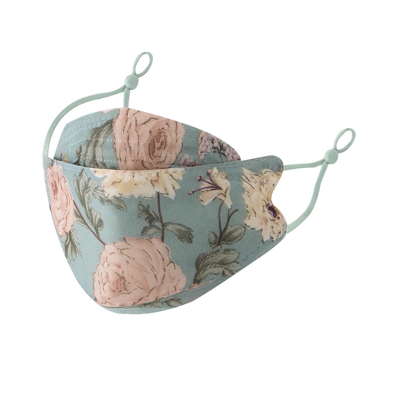 Khẩu Trang cotton Siêu Mỏng Thoáng Khí Họa Tiết Hoa 3D Phong Cách Hàn Quốc Thời Trang Mùa Hè Dành Cho Nữ k f 94 2022