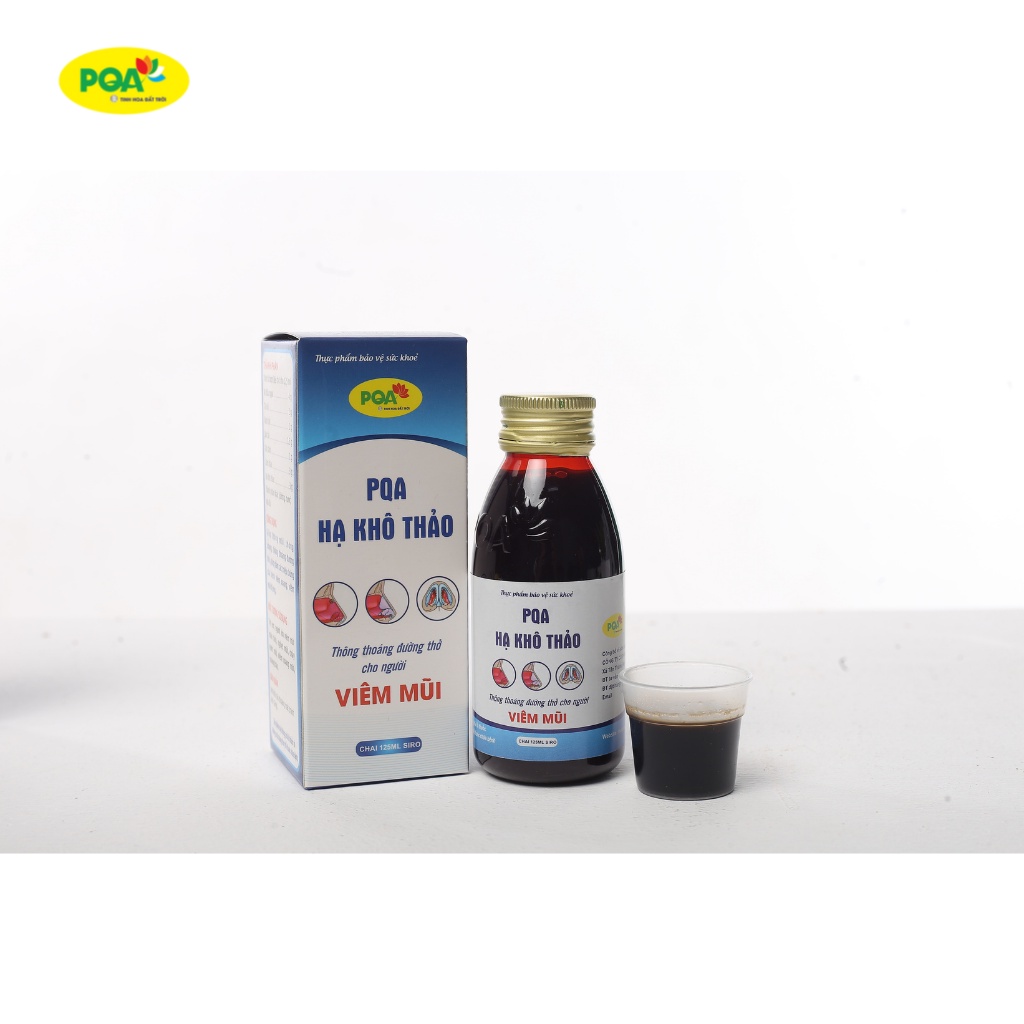 Hạ Khô Thảo PQA Hỗ Trợ Thông Mũi, Thông Thoáng Đường Thở Và Viêm Mũi Dị Ứng Hộp 125ml