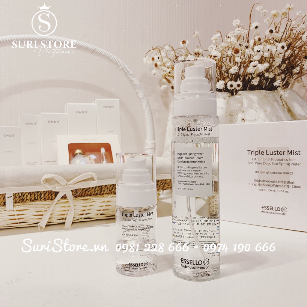 ESSELLO xịt khoáng Triple Luster mist
