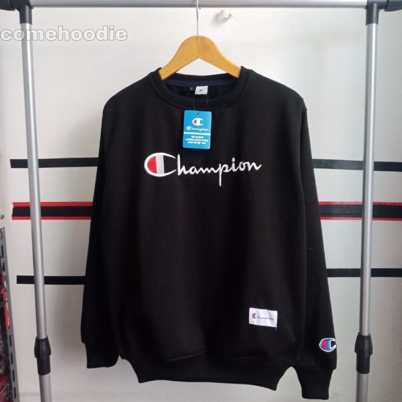 Áo Sweater In Chữ Champion Kiểu Đường Phố Cá Tính Cho Nam Và Nữ