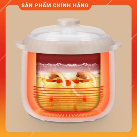 [Freeship] Nồi nấu cháo, ninh hầm, hấp cách thủy Lotor D10, sử dụng gốm sứ cao cấp