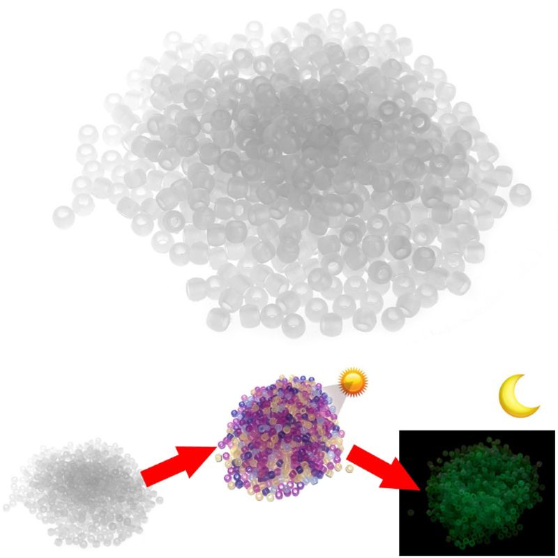 Bộ Hạt Nhựa Acrylic Hình Tròn Màu Sắc Thay Đổi Dùng Làm Trang Sức DIY