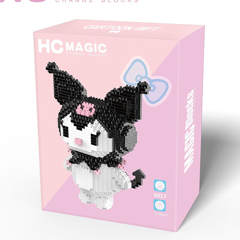 Đồ Chơi Lắp Ráp Mô Hình Kuromi My Melody Hoạt Hình Dễ Thương