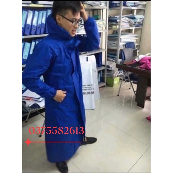 Áo mưa măng tô nam nữ 2 lớp xuất khẩu