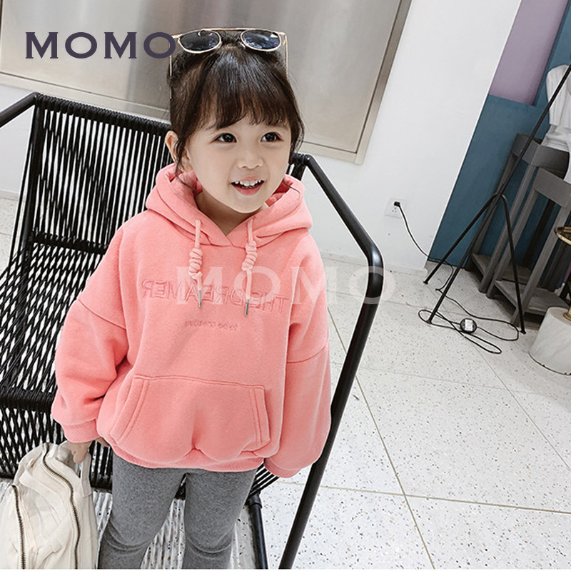 Áo Hoodie Dài Tay In Chữ Thời Trang Cho Bé Gái (2-8 Tuổi)