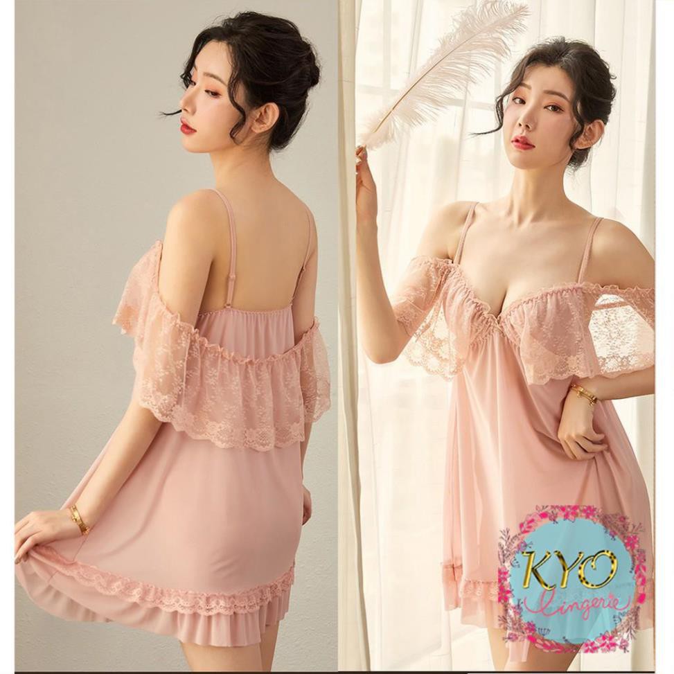 [ Mới 2020 - LOẠI I] ❤HOT 2020 ❤ váy ngủ thun lưới ren -đầm ngủ sexy cao cấp B1040 | BigBuy360 - bigbuy360.vn