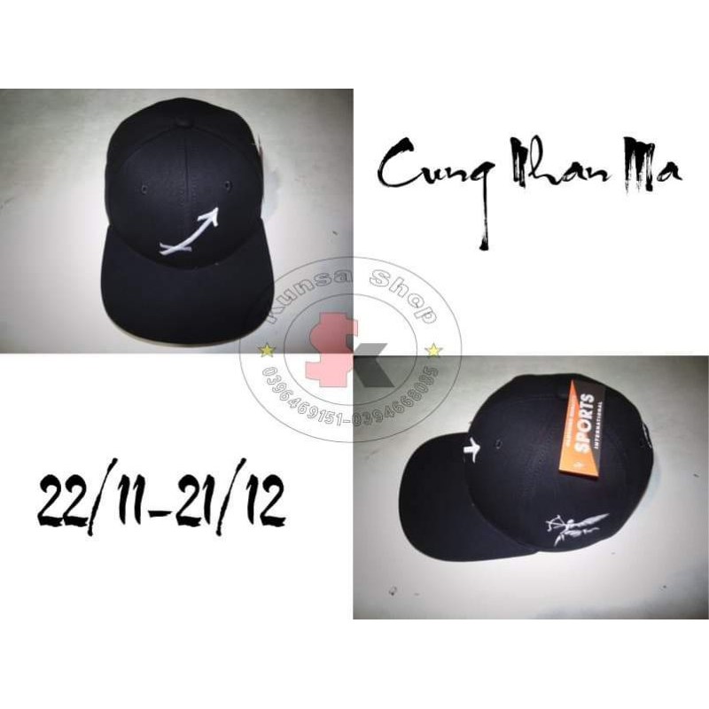 NÓN LƯỠI TRAI NÓN SNAP THÊU LOGO 12 CUNG HOÀNG ĐẠO