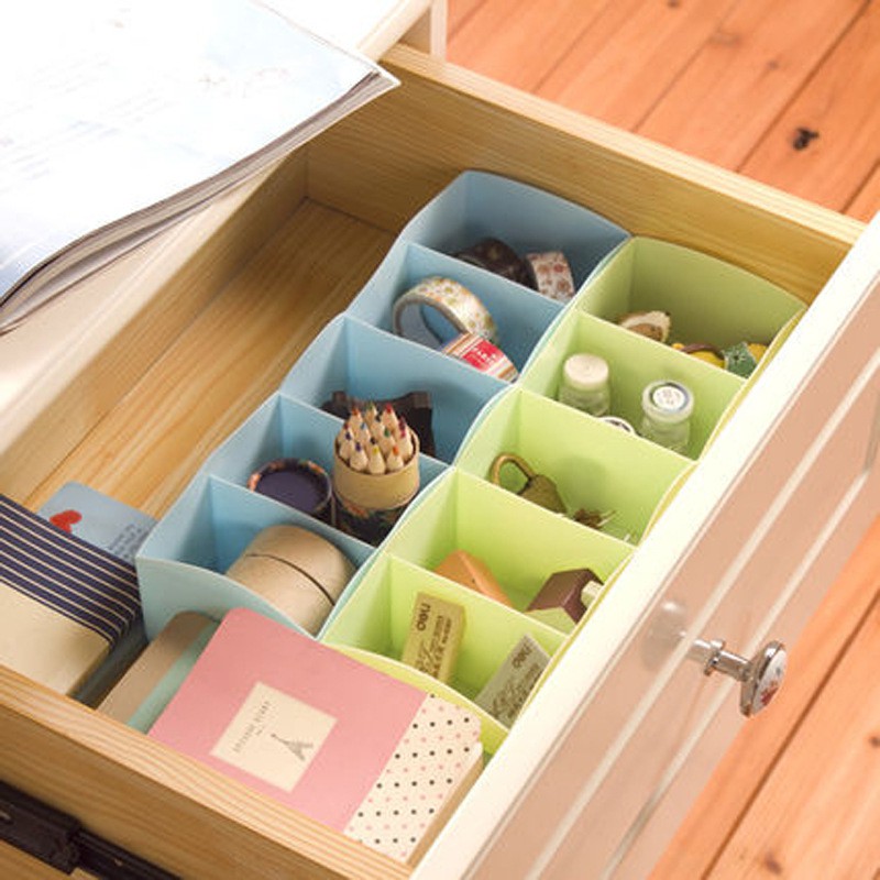 Hộp nhựa, khay nhựa đựng đồ gia dụng đa năng 5 ngăn nhỏ,đồ dùng tiện dụng cho gia đình và văn phòng