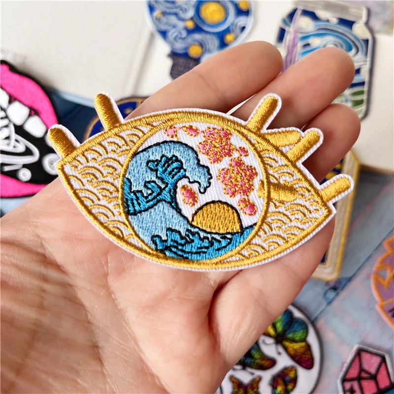 ♚ Bộ Sưu Tập Nghệ Thuật - Miếng Dán Ủi Hình Bầu Trời Đêm / Vũ Trụ ♚ 1 Cái Tự May Thêu Trên Sắt Trên Huy Hiệu Miếng Vá