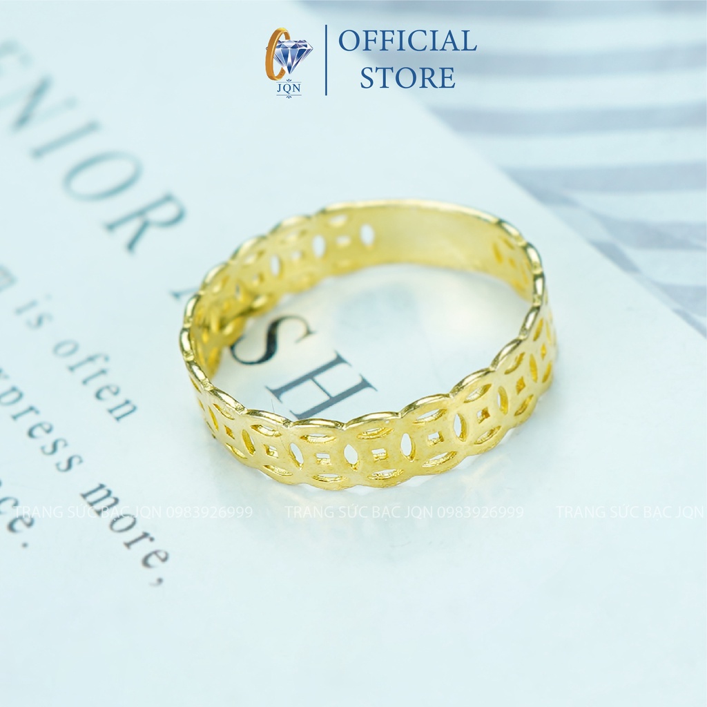 Nhẫn Bạc Kim Tiền Xi Vang May Mắn Tài Lộc N56V