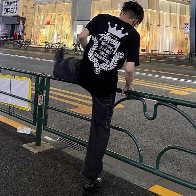 Áo Thun Stussy Crown Wreath 100% CÓ SẴN