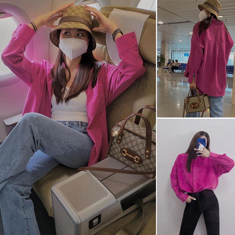 Áo Sơ Mi Nhung Tay Dài Dáng Rộng za Hợp Thời Trang Cho Nữ 7969266Áo blouse