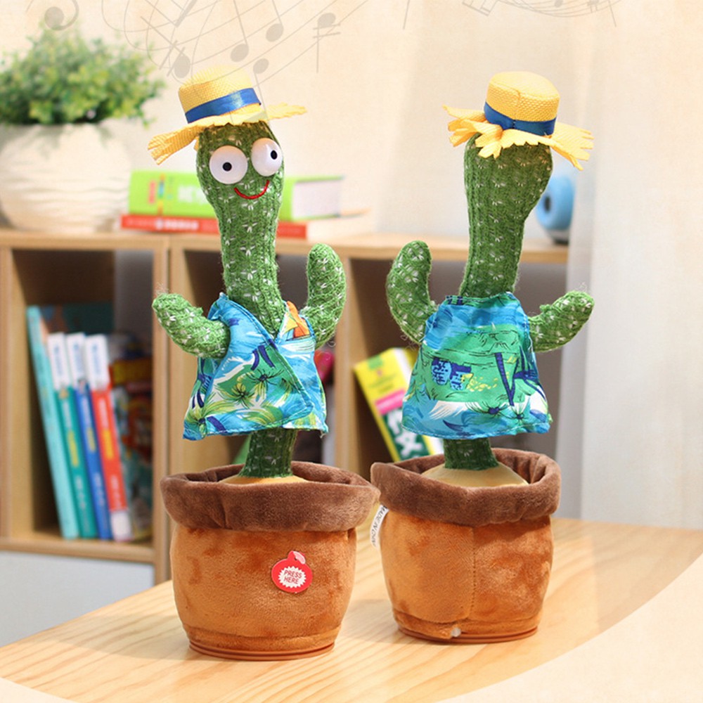 Dancing cactus cactus plush toys 120 interesting music recordings imitating gifts home decoration