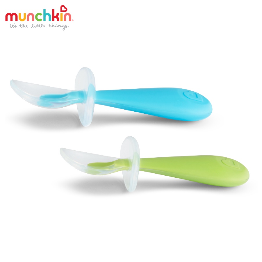 Bộ 2 thìa silicone tập xúc chống hóc Munchkin