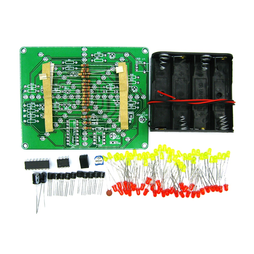 Bảng Mạch Pcbfun DC4.5-6V Có Đèn LED Nhấp Nháy Chuyên Dụng Cho Thực Hành Hàn Điện