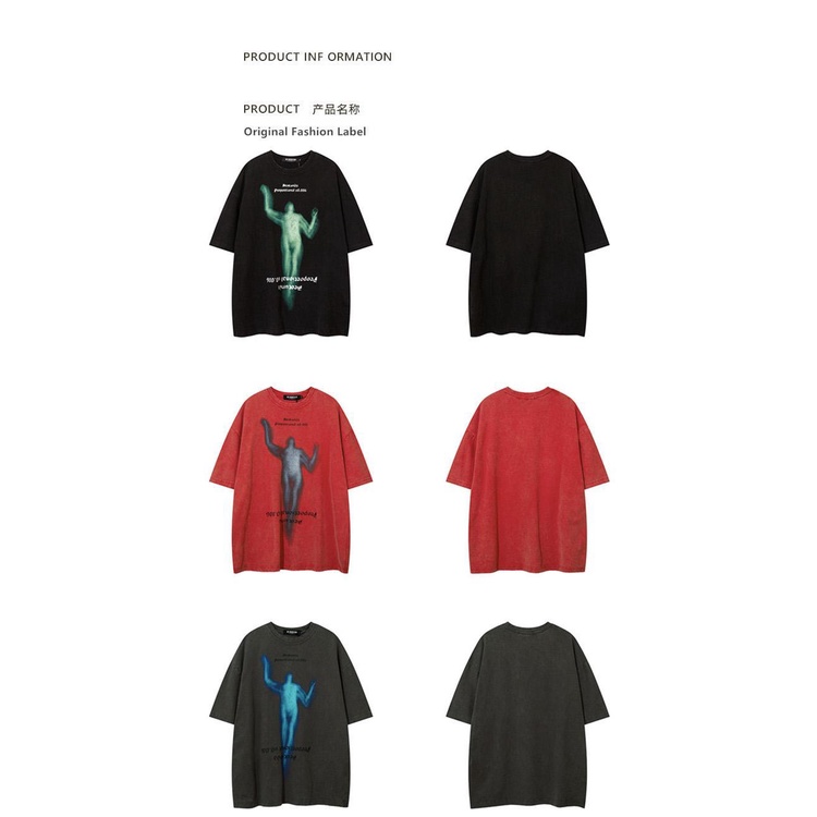 Áo Thun Tay Ngắn Dáng Rộng Phong Cách Hip Hop Đường Phố Mỹ Thời Trang Mới 2022 Kích Thước Lớn 4hNl