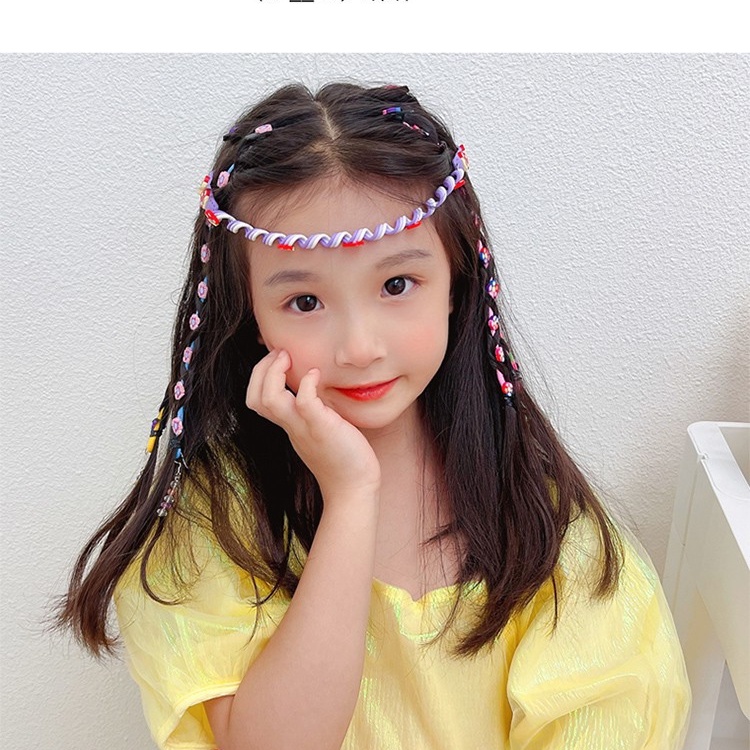 Băng Đô Xoắn Ốc Nhiều Màu Sắc Thời Trang Dành Cho Bé Gái