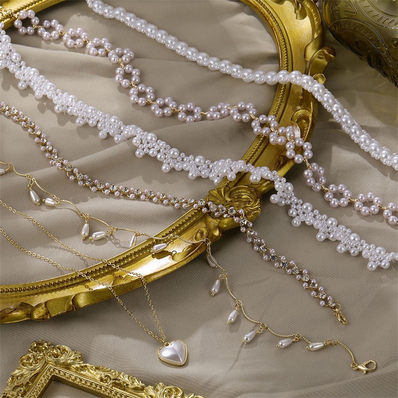 Dây chuyền đính ngọc trai giả thanh lịch cho nữ | BigBuy360 - bigbuy360.vn