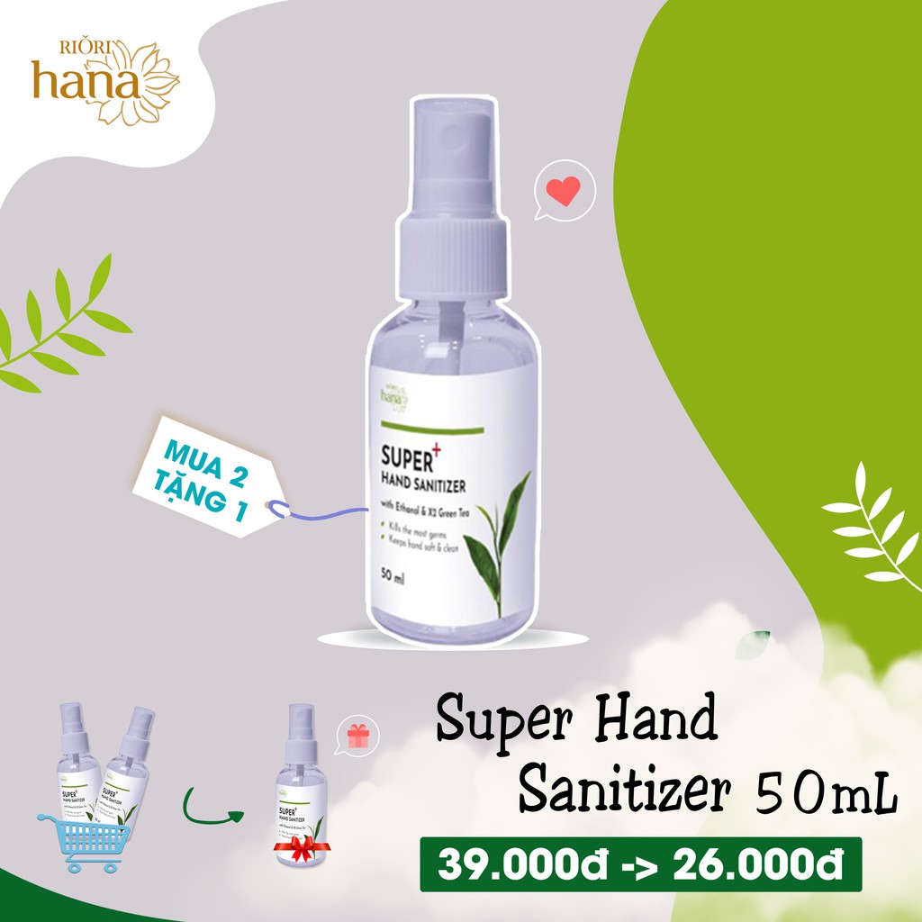 Dung Dịch Rửa Tay Kháng Khuẩn RIORI SUPER HAND SANITIZER (50ml 100ml 500ml) | BigBuy360 - bigbuy360.vn