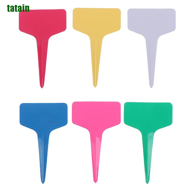 Set 100 Thẻ Nhựa Chữ T Đánh Dấu Cây Trồng