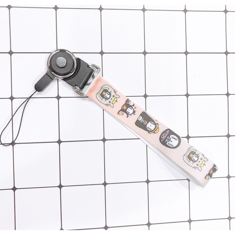 dây strap vô diện STI15 hoạt hình dây treo thẻ name tag ngắn cute dễ thương 15cm