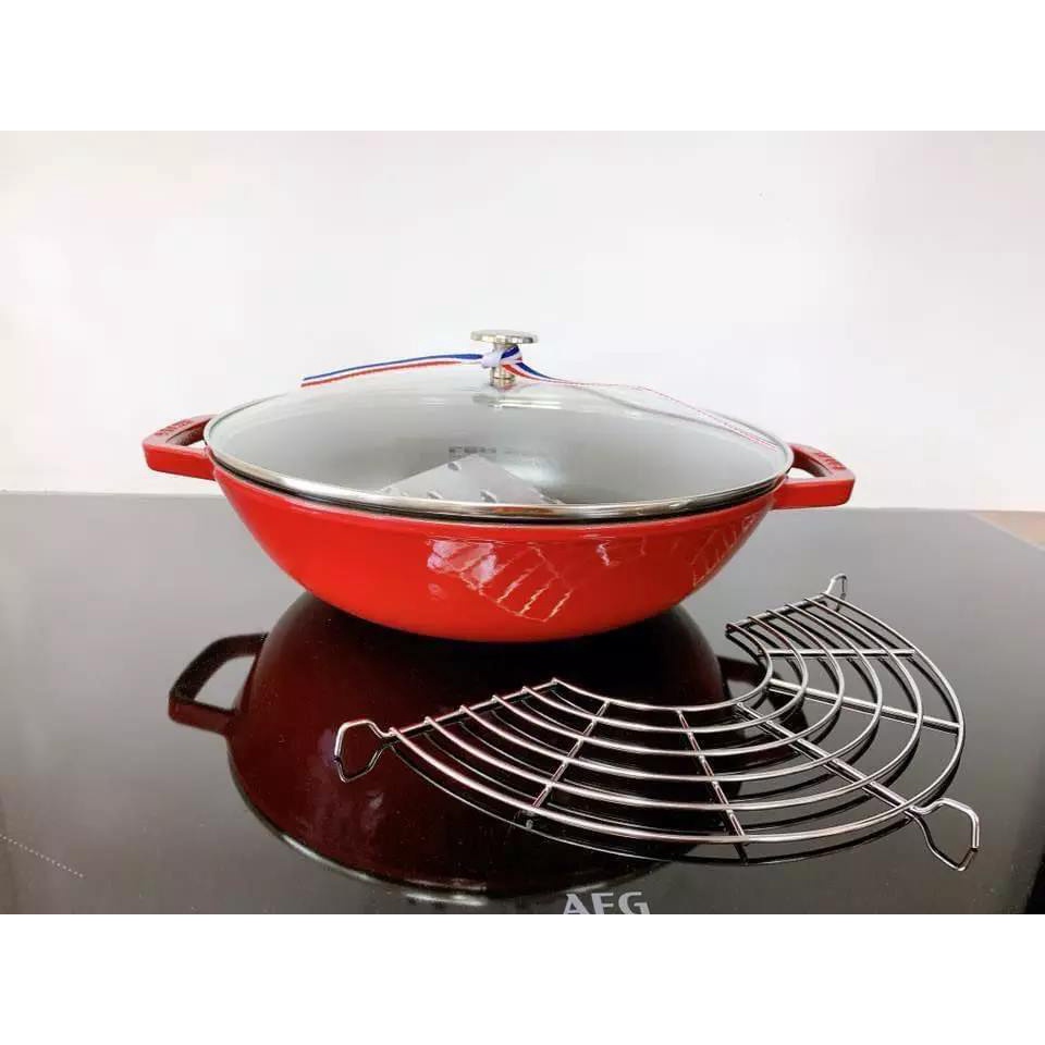 Chảo gang Wok Staub Wok 30cm