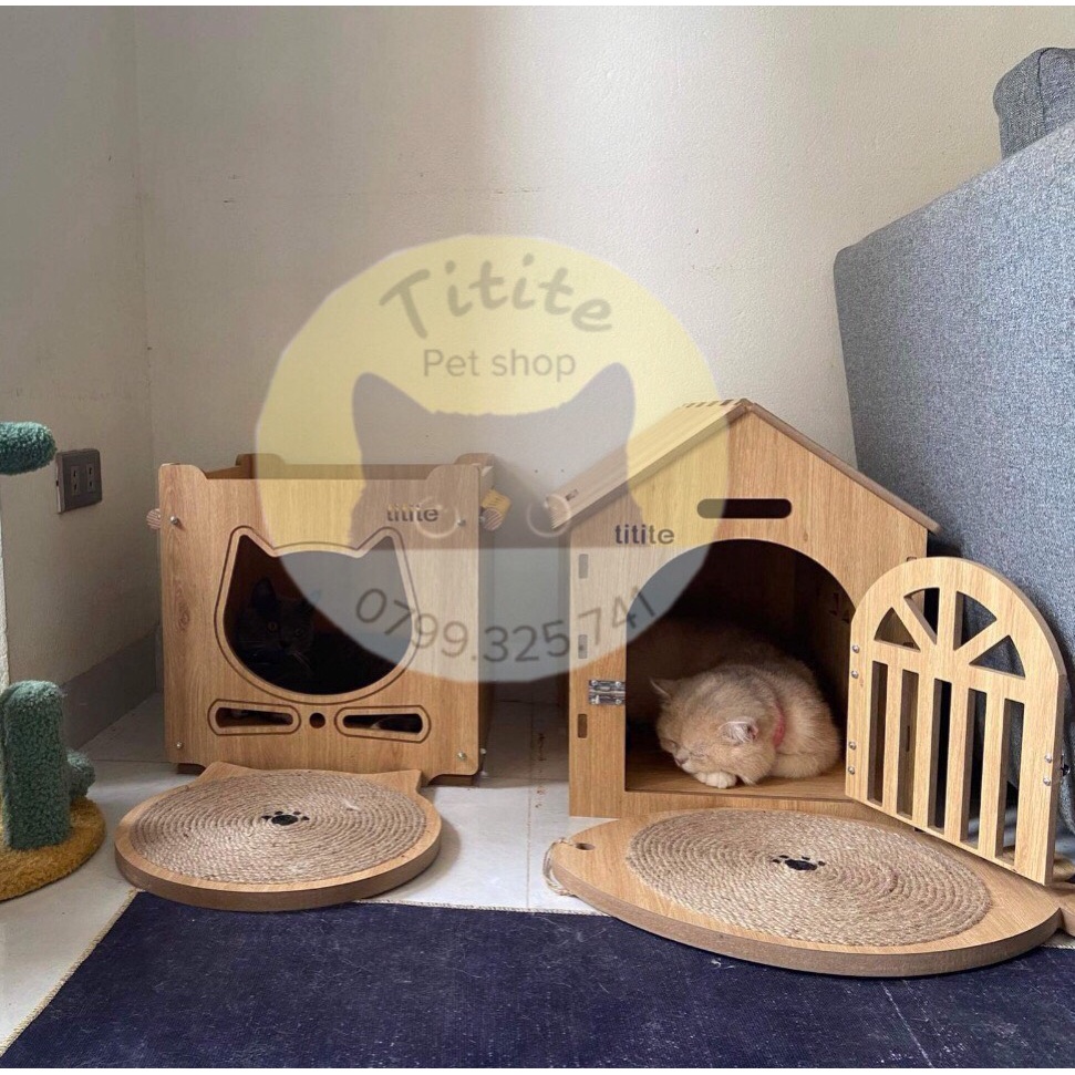 Nhà gỗ cao cấp , xinh xắn cho thú cưng
