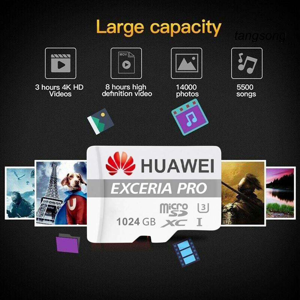 Thẻ Nhớ Huawei Wei 512gb / 1tb U3 Tốc Độ Cao Cho Điện Thoại / Máy Tính Bảng